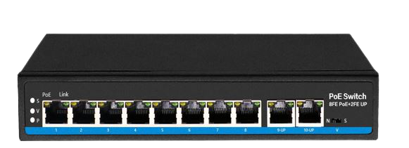 8埠10/100Mbps PoE交換器(非網管型)