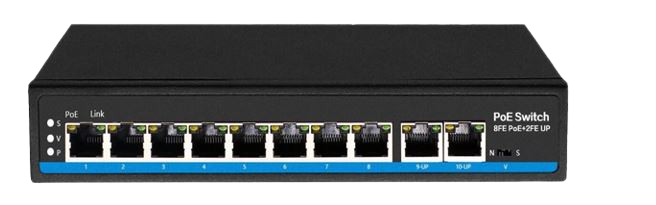 8埠10/100Mbps PoE網路交換器(非網管型)