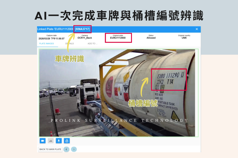AI一次完成車牌與桶槽編號辨識