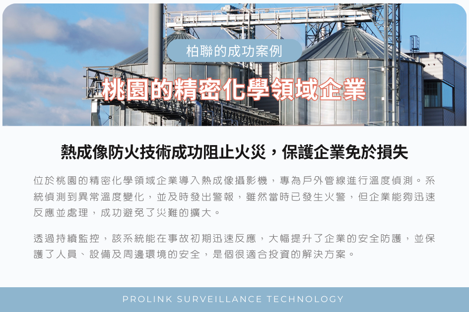 桃園的精密化學領域AI火焰煙霧偵測