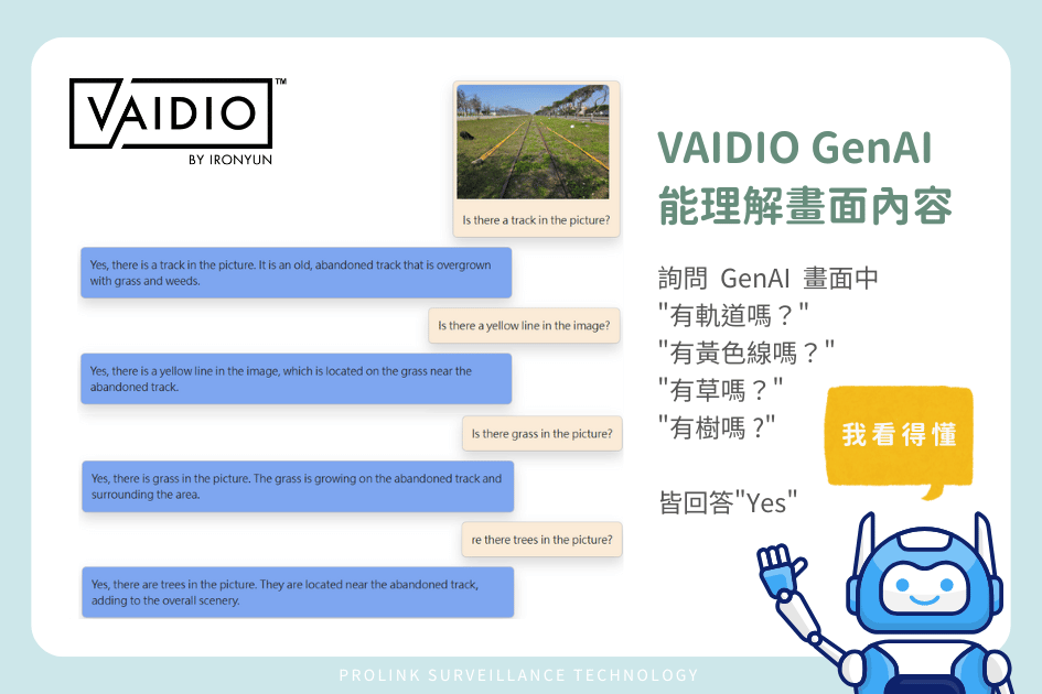 VAIDIO 生成式 AI 能理解畫面內容